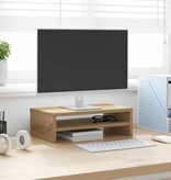 VidaXL Monitorstandaard 42x24x13 cm bewerkt hout artisanaal eikenkleur