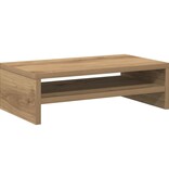 VidaXL Monitorstandaard 42x24x13 cm bewerkt hout artisanaal eikenkleur