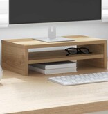 VidaXL Monitorstandaard 42x24x13 cm bewerkt hout artisanaal eikenkleur