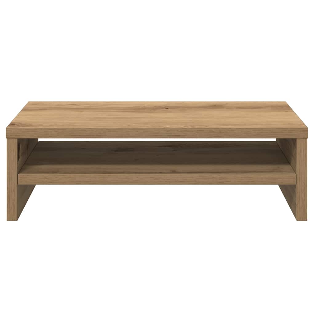 VidaXL Monitorstandaard 42x24x13 cm bewerkt hout artisanaal eikenkleur