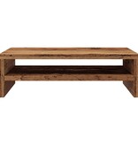 VidaXL Monitorstandaard 42x24x13 cm bewerkt hout oud houtkleurig