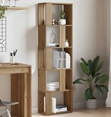 VidaXL Boekenkast 45x24x159 cm bewerkt hout artisanaal eikenkleur