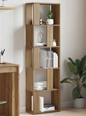 VidaXL Boekenkast 45x24x159 cm bewerkt hout artisanaal eikenkleur