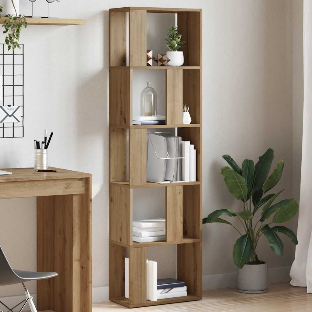 VidaXL Boekenkast 45x24x159 cm bewerkt hout artisanaal eikenkleur