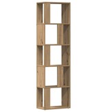 VidaXL Boekenkast 45x24x159 cm bewerkt hout artisanaal eikenkleur