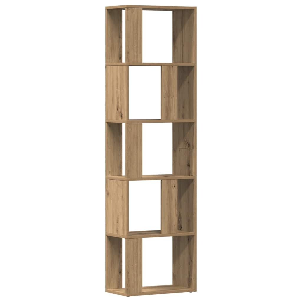 VidaXL Boekenkast 45x24x159 cm bewerkt hout artisanaal eikenkleur