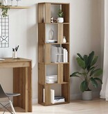 VidaXL Boekenkast 45x24x159 cm bewerkt hout artisanaal eikenkleur