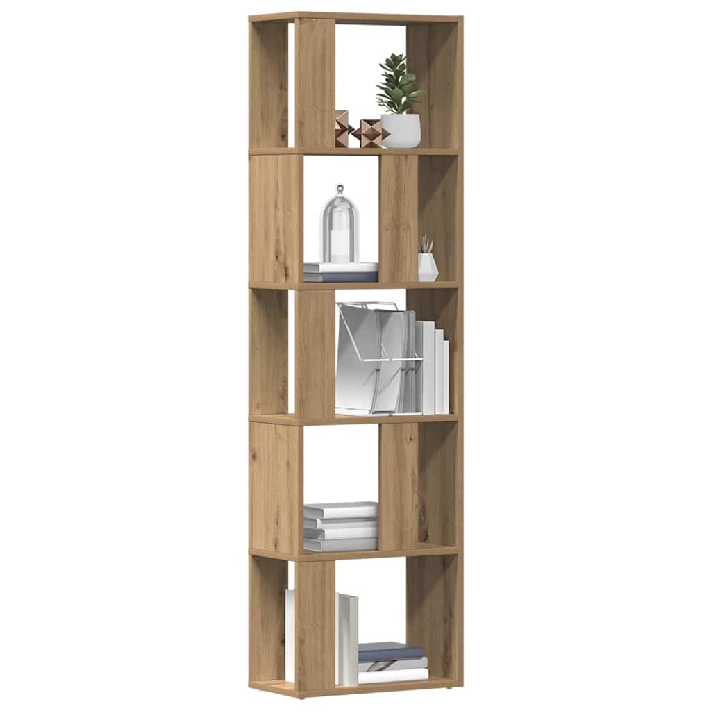 VidaXL Boekenkast 45x24x159 cm bewerkt hout artisanaal eikenkleur