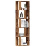 VidaXL Boekenkast 45x24x159 cm bewerkt hout oud houtkleurig