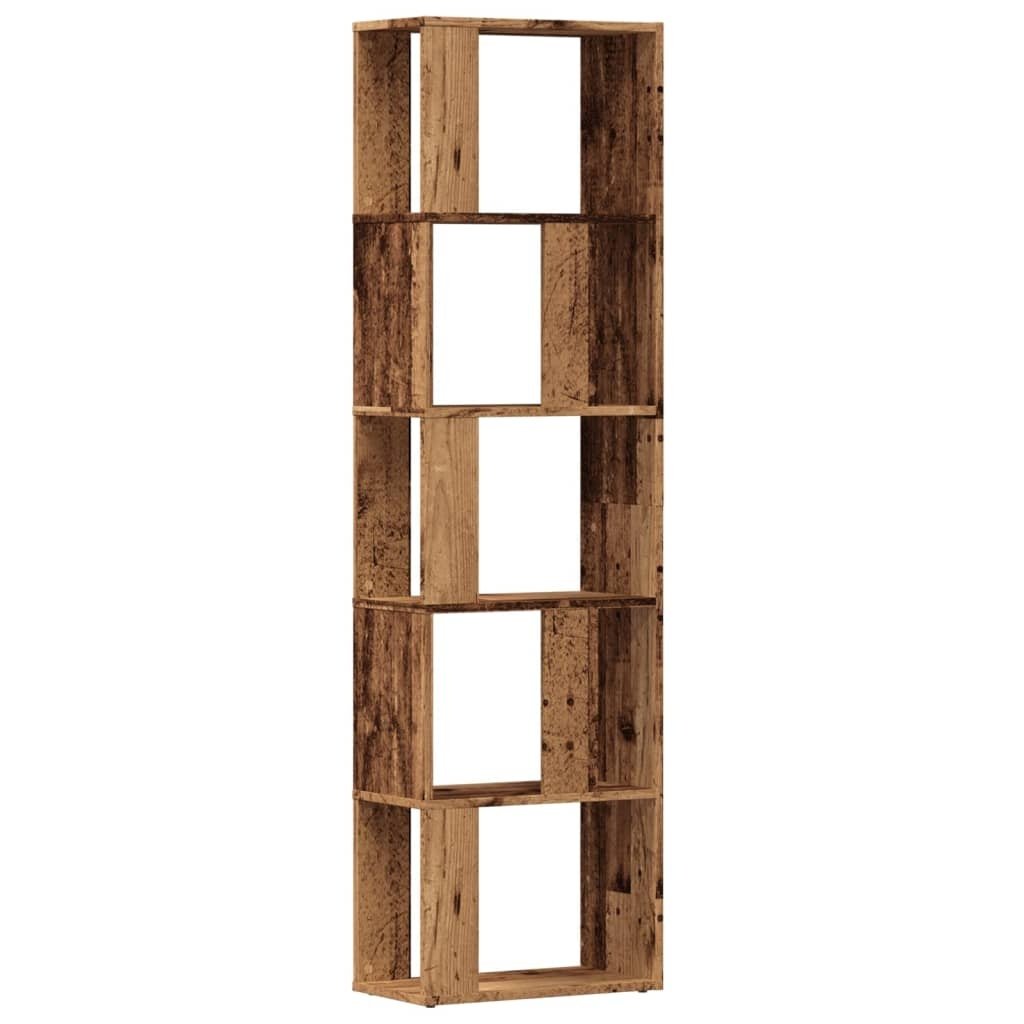 VidaXL Boekenkast 45x24x159 cm bewerkt hout oud houtkleurig