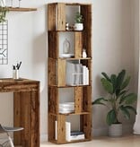 VidaXL Boekenkast 45x24x159 cm bewerkt hout oud houtkleurig