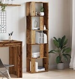 VidaXL Boekenkast 45x24x159 cm bewerkt hout oud houtkleurig