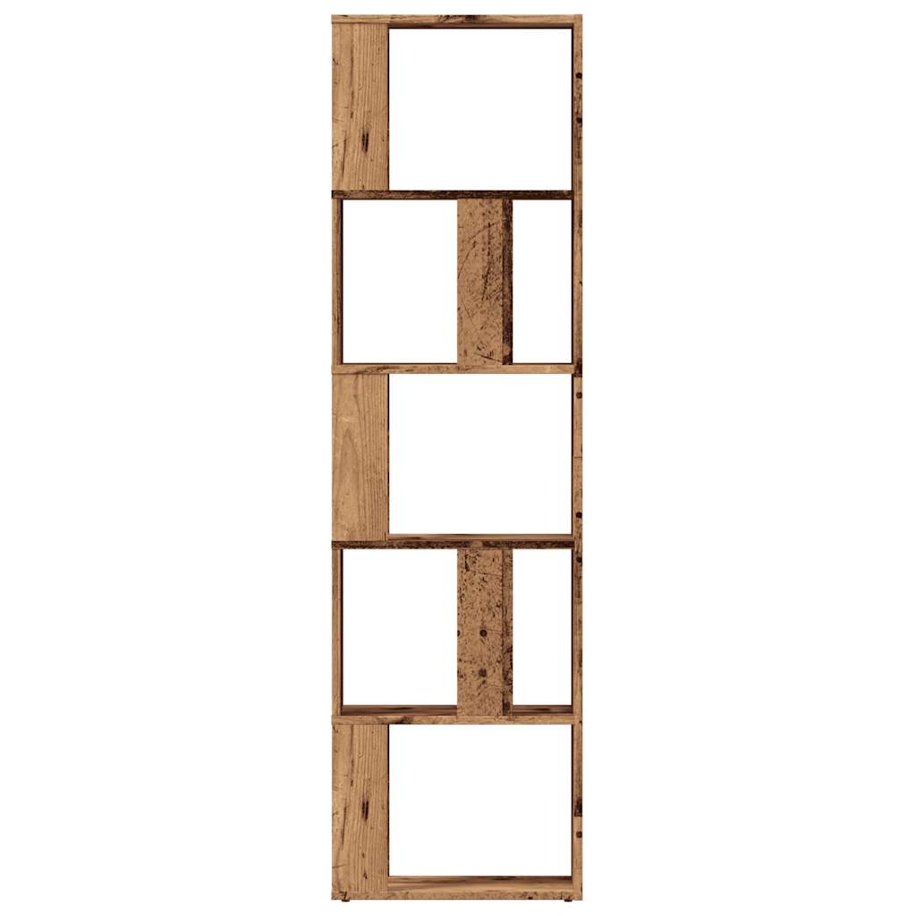 VidaXL Boekenkast 45x24x159 cm bewerkt hout oud houtkleurig