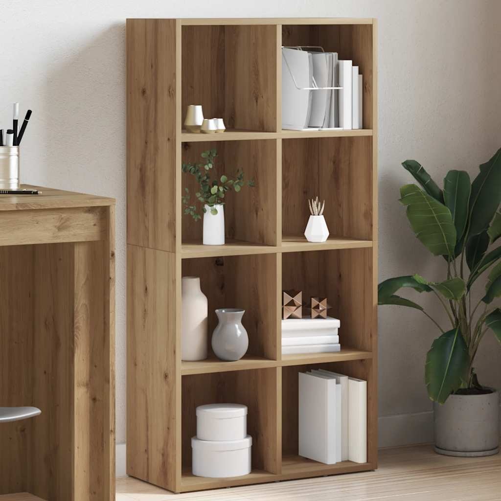 VidaXL Boekenkast 66x30x130 cm bewerkt hout artisanaal eikenkleur