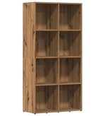 VidaXL Boekenkast 66x30x130 cm bewerkt hout artisanaal eikenkleur