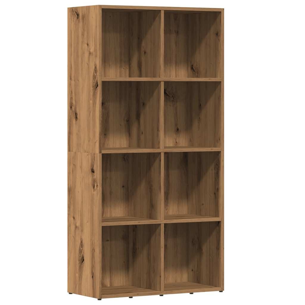VidaXL Boekenkast 66x30x130 cm bewerkt hout artisanaal eikenkleur