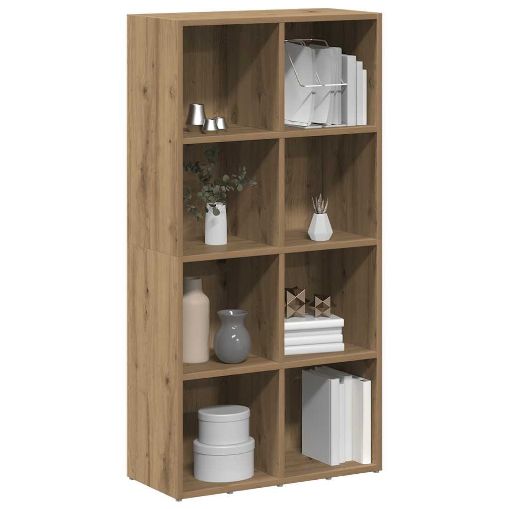 VidaXL Boekenkast 66x30x130 cm bewerkt hout artisanaal eikenkleur