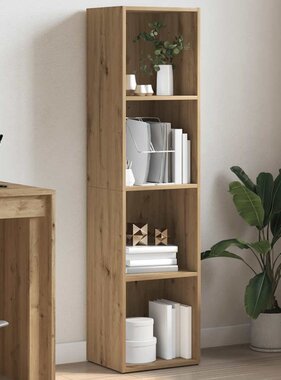 VidaXL Boekenkast 36x30x143 cm bewerkt hout artisanaal eikenkleur