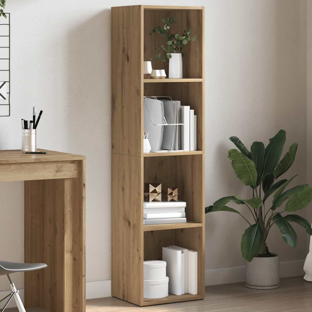VidaXL Boekenkast 36x30x143 cm bewerkt hout artisanaal eikenkleur
