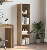 VidaXL Boekenkast 36x30x143 cm bewerkt hout artisanaal eikenkleur