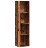 VidaXL Boekenkast oud houten 36x30x143 cm bewerkt hout