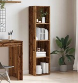 VidaXL Boekenkast oud houten 36x30x143 cm bewerkt hout