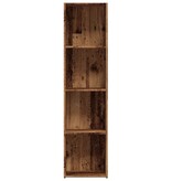VidaXL Boekenkast oud houten 36x30x143 cm bewerkt hout