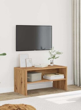 VidaXL Tv-meubel 80x40x40 cm bewerkt hout artisanaal eikenkleur