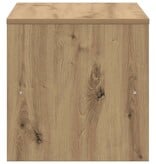 VidaXL Tv-meubel 80x40x40 cm bewerkt hout artisanaal eikenkleur