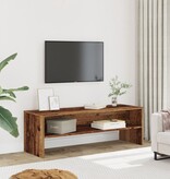 VidaXL Tv-meubel 120x40x40 cm bewerkt hout oud houtkleurig