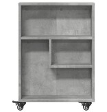 VidaXL Opbergtrolley smal 48x13x68 cm bewerkt hout betongrijs