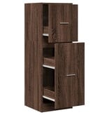 VidaXL Apothekerskast 40x41x118 cm bewerkt hout bruin eikenkleurig