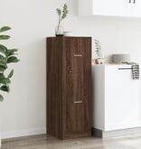 VidaXL Apothekerskast 40x41x118 cm bewerkt hout bruin eikenkleurig