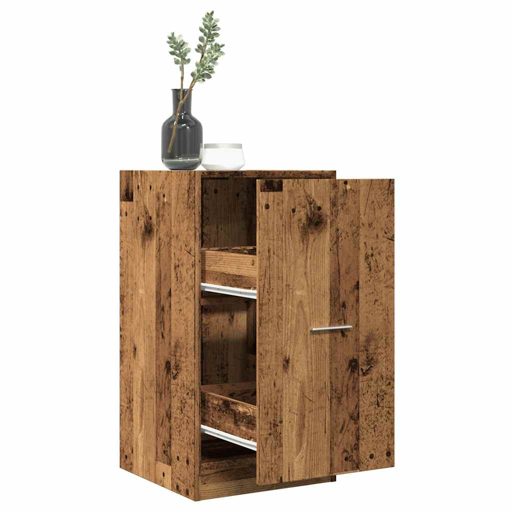 VidaXL Apothekerskast 40x41x77,5 cm bewerkt hout oud houtkleurig