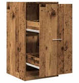 VidaXL Apothekerskast 40x41x77,5 cm bewerkt hout oud houtkleurig