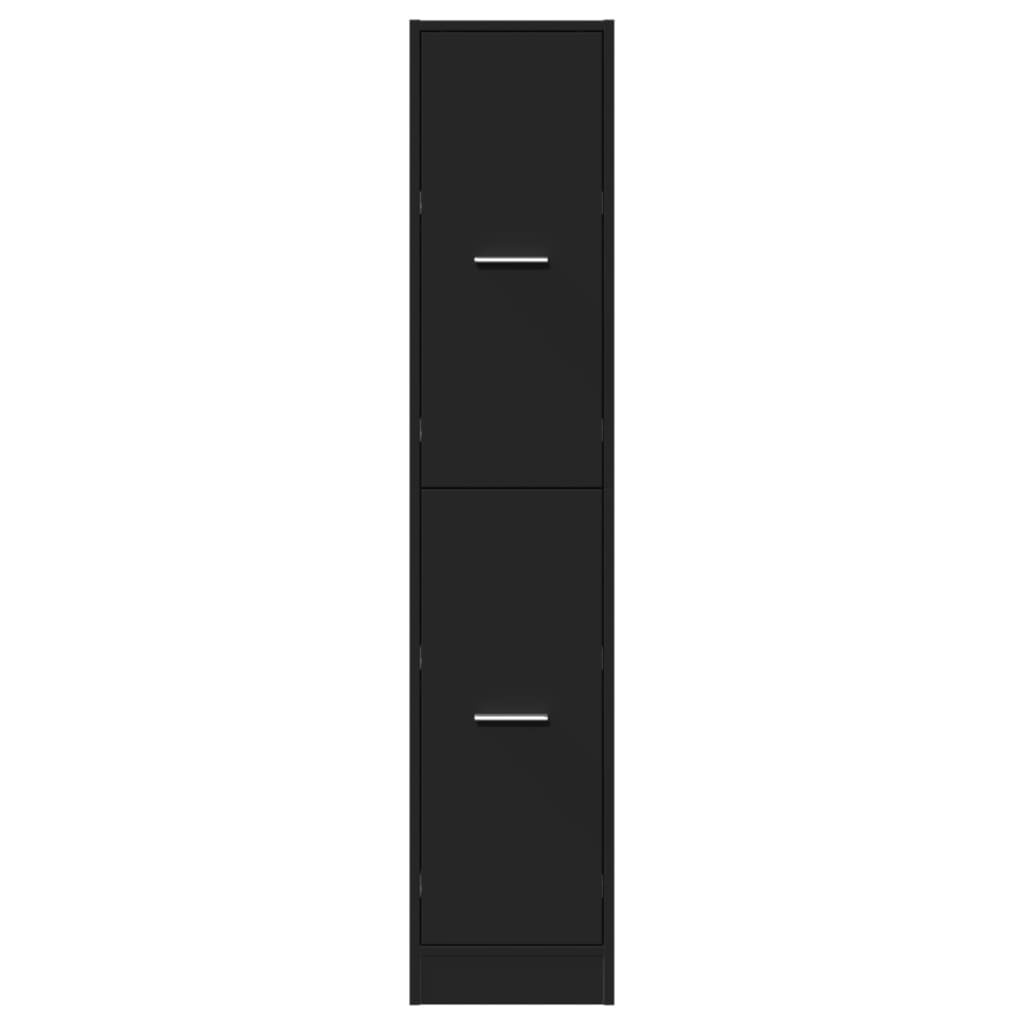 VidaXL Apothekerskast 30x41x144,5 cm bewerkt hout zwart