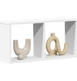 VidaXL Wandkast 60x16x30 cm bewerkt hout wit