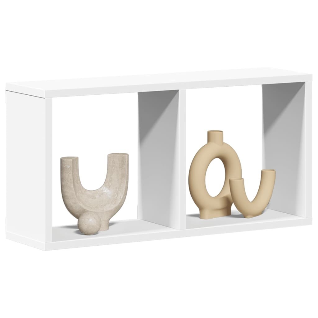 VidaXL Wandkast 60x16x30 cm bewerkt hout wit