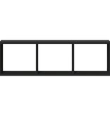 VidaXL Wandkast 100x16x30 cm bewerkt hout zwart