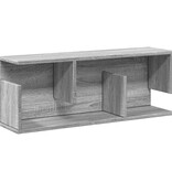 VidaXL Wandkast 80x20x30 cm bewerkt hout grijs sonoma eikenkleurig