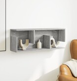 VidaXL Wandkast 80x20x30 cm bewerkt hout grijs sonoma eikenkleurig