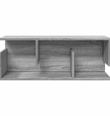VidaXL Wandkast 80x20x30 cm bewerkt hout grijs sonoma eikenkleurig
