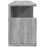 VidaXL Wandkast 80x20x30 cm bewerkt hout grijs sonoma eikenkleurig