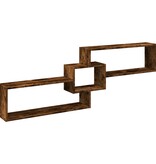 VidaXL Wandkast 158x18x53 cm bewerkt hout gerookt eikenkleurig