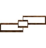 VidaXL Wandkast 158x18x53 cm bewerkt hout gerookt eikenkleurig