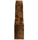 VidaXL Wandkast 158x18x53 cm bewerkt hout gerookt eikenkleurig
