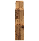 VidaXL Wandkast 78x18x71 cm bewerkt hout oud houtkleurig