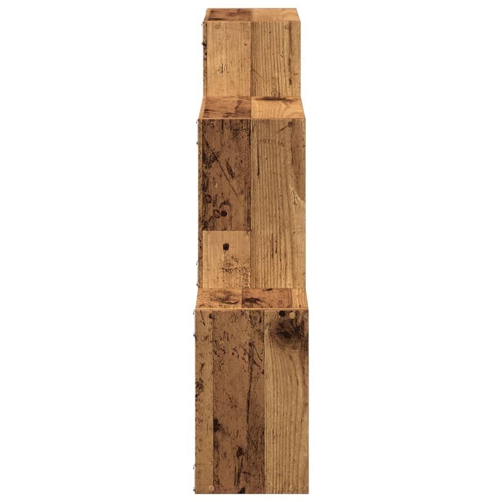 VidaXL Wandkast 78x18x71 cm bewerkt hout oud houtkleurig
