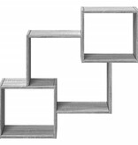 VidaXL Wandkast 78x18x71 cm bewerkt hout grijs sonoma eikenkleurig