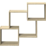 VidaXL Wandkast 78x18x71 cm bewerkt hout sonoma eikenkleurig